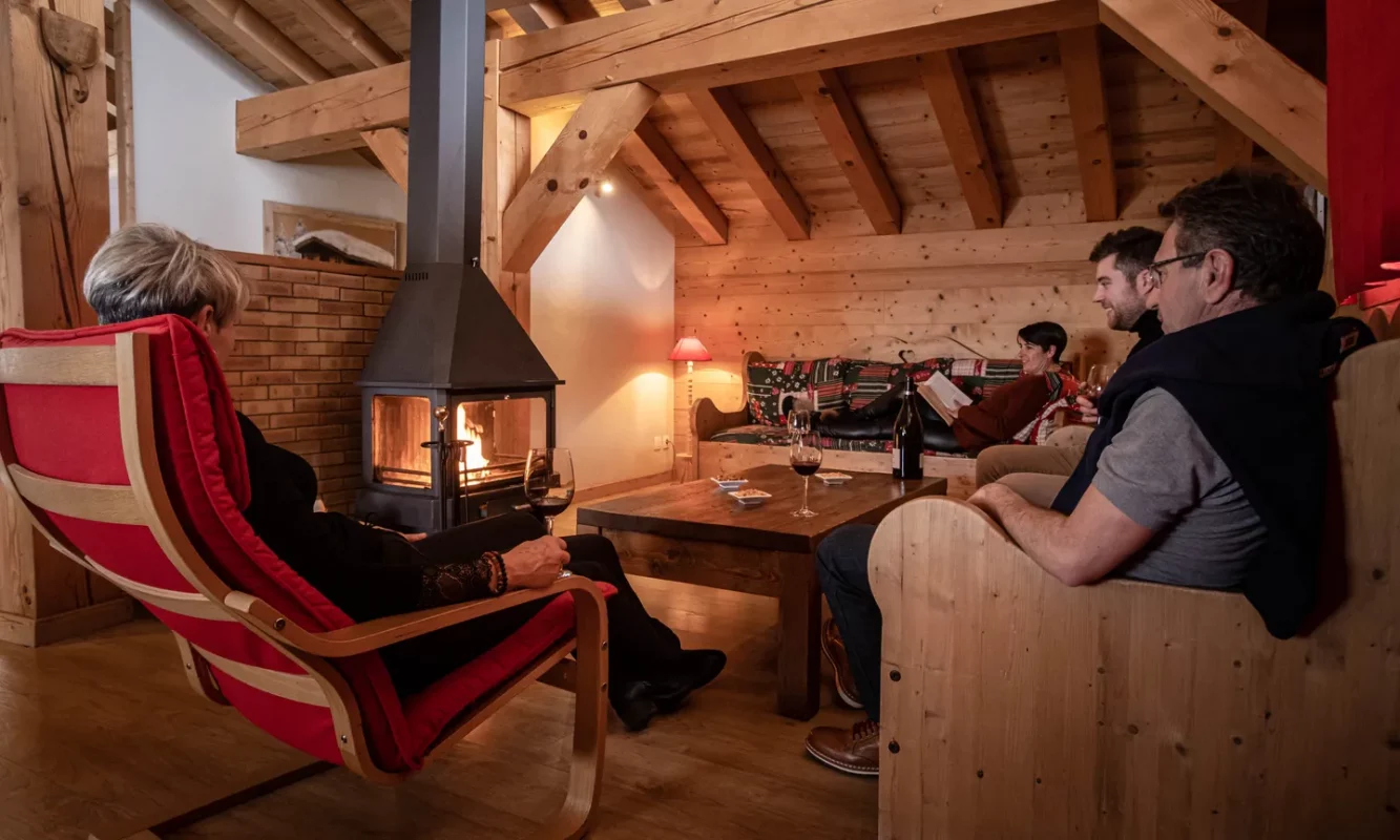 Chalet La Plagne Chéminée